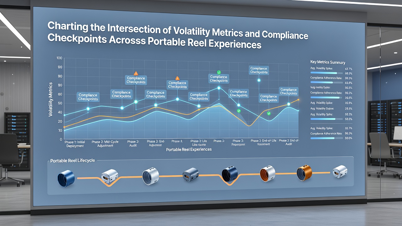 Dashboard view showing volatility graphs synced with compliance checkpoint logs for reel games on mobile platforms