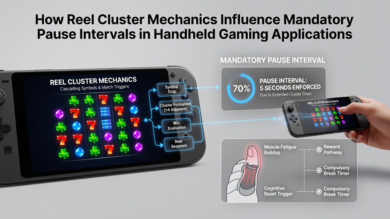 Mobile interface showing active pause notification during cluster-based gameplay session